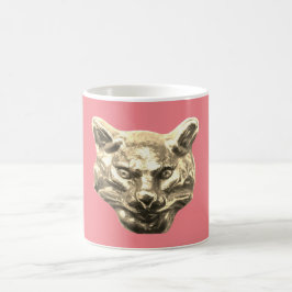 Taza De Café Golden Cat – Vergoldete Katze Goldener Kater