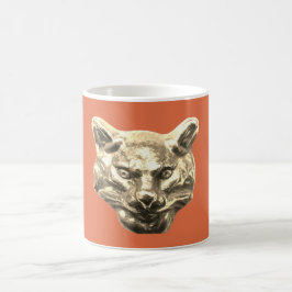 Taza De Café Golden Cat – Vergoldete Katze Goldener Kater