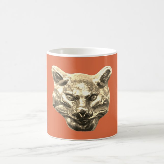 Taza De Café Golden Cat – Vergoldete Katze Goldener Kater (Centro)