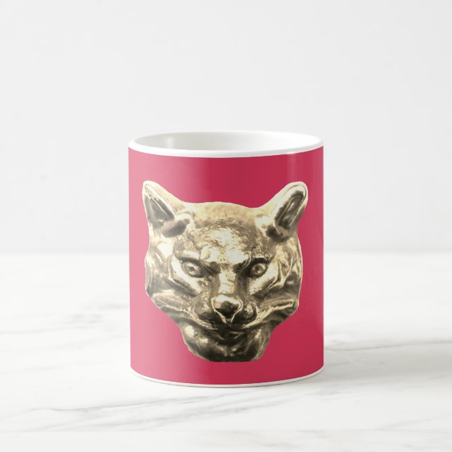 Taza De Café Golden Cat – Vergoldete Katze Goldener Kater (Centro)
