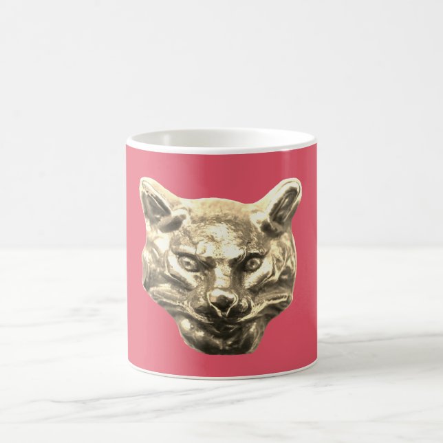 Taza De Café Golden Cat – Vergoldete Katze Goldener Kater (Centro)