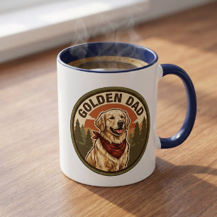 Taza de café Golden Dad   Regalo para papá de Gold