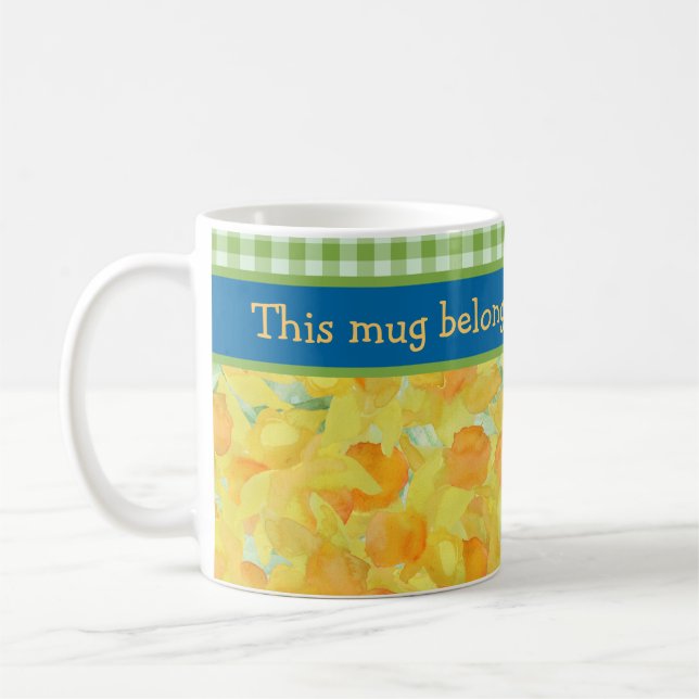 Taza De Café Golden Daffodils Coffee Mug to Personalizar (Izquierda)