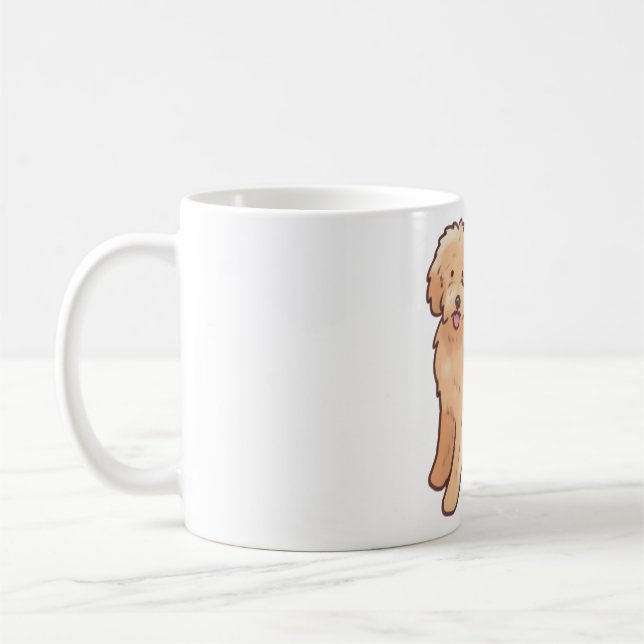 Taza De Café Golden doodle dog Magic (Izquierda)