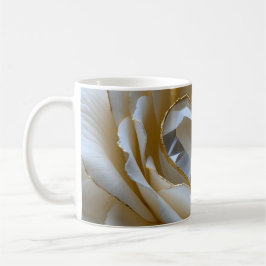 Taza De Café Golden-Edged Purity Crystal Rose Mug