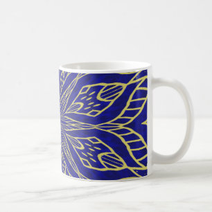 Taza De Café Golden Flower Mandala