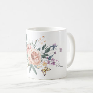 Taza De Café Golden Garden   Moda Girly Flower Mug