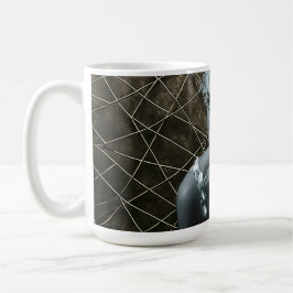 Taza De Café Golden Grid Muse