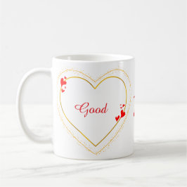 Taza De Café Golden Heart Minimalist Custom Coffee Mug