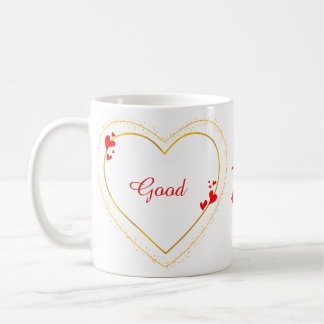 Taza De Café Golden Heart Minimalist Custom Coffee Mug