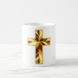 TAZA DE CAFÉ GOLDEN HOLY CROSS
