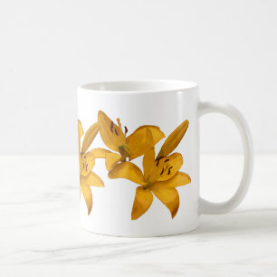 Taza De Café Golden Lilies
