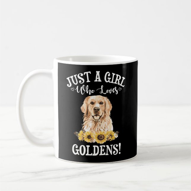 Taza De Café Golden Retriever (Izquierda)