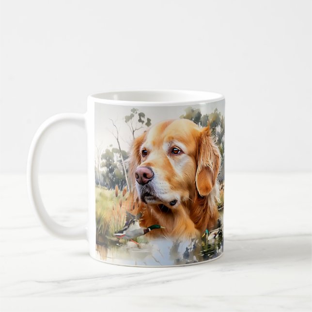 Taza De Café Golden Retriever (Izquierda)
