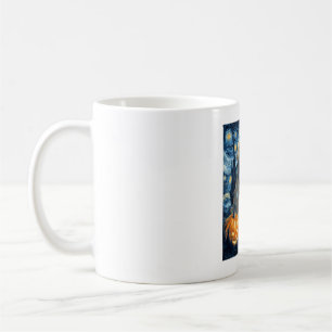 Taza De Café Golden Retriever Calabaza Noche Estrellada Perro M