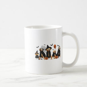 Taza De Café Golden Retriever Dogs Aovers Ghost Witch Halloween
