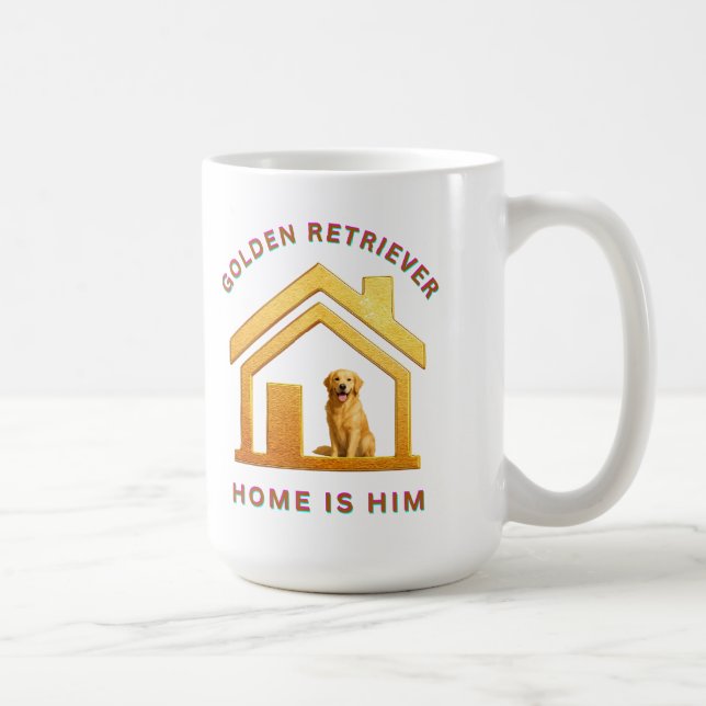 Taza De Café Golden retriever es él2 (Derecha)