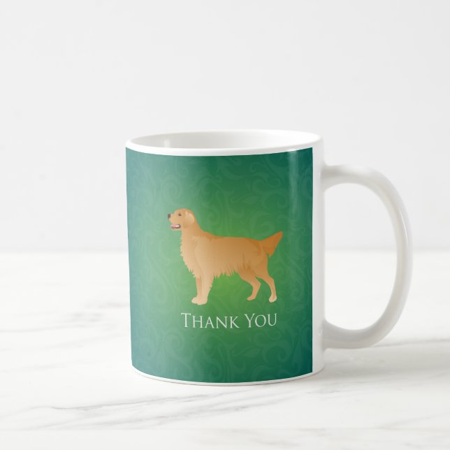 Taza De Café Golden Retriever Gracias (Derecha)