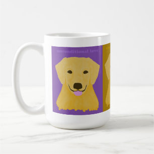 Taza De Café Golden retriever incondicional del amor