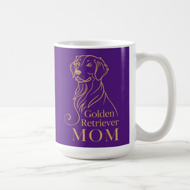 Taza De Café Golden Retriever Mom (Derecha)