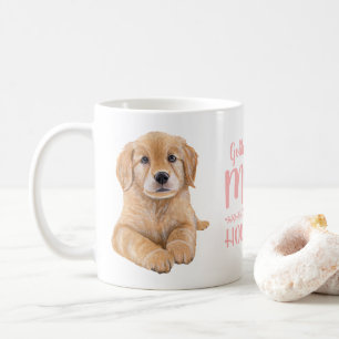 Taza De Café Golden Retriever Mom Gige Watercolor Puppy Dog