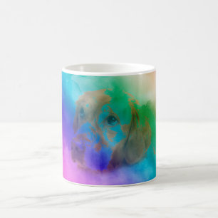 Taza De Café Golden Retrivers Watercolor Art Photo Coffee Mug