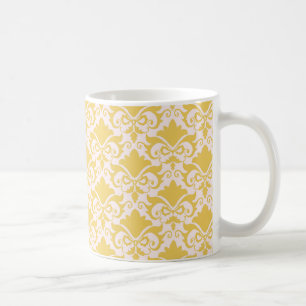 Taza De Café Golden Show Damask Bows