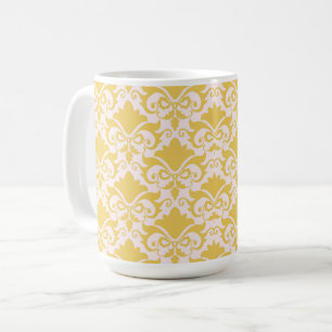 Taza De Café Golden Show Damask Bows