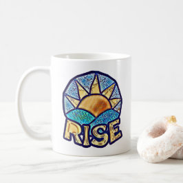 Taza De Café Golden Sun Rise ~ Mensaje de refuerzo