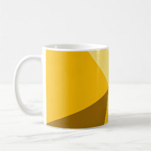 Taza De Café Golden Yellow Geometric Starburst