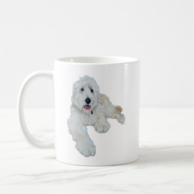 Taza De Café Goldendoodle adorable (Izquierda)