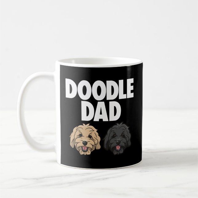 Taza De Café Goldendoodle Dad Doodle Dad Golden Doodle (Izquierda)