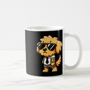 Taza De Café Goldendoodle I Love Dad Funny Dog Tattoo