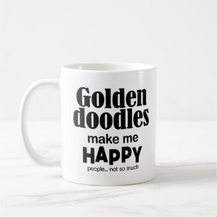 Taza De Café Goldendoodles me hacen feliz