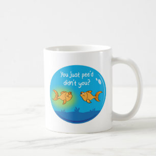 Taza De Café Goldfish enfadado