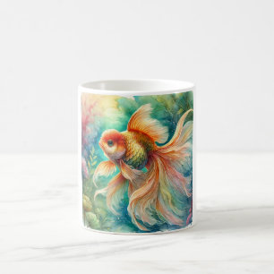 Taza De Café Goldfish in Tranquil Waters 240824AREF111 - Waterc