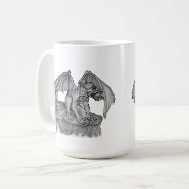 Taza De Café Golem Gargoyle (Anverso izquierdo)