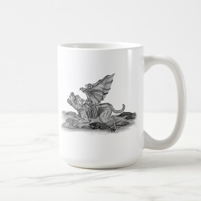 Taza De Café Golem Gargoyle (Derecha)