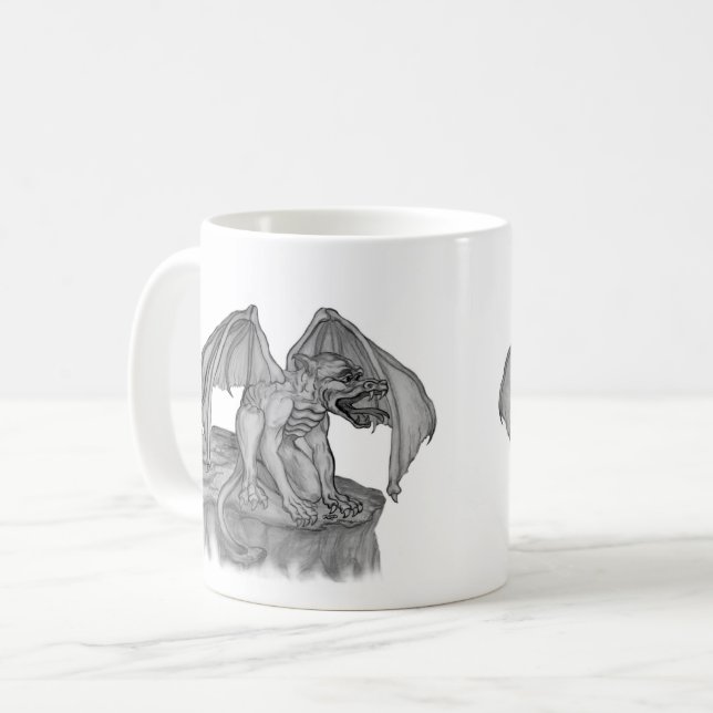 Taza De Café Golem Gargoyle (Anverso izquierdo)