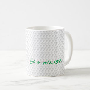 Taza De Café Golf Ball Dimples Hacker Dad Golfing Funny