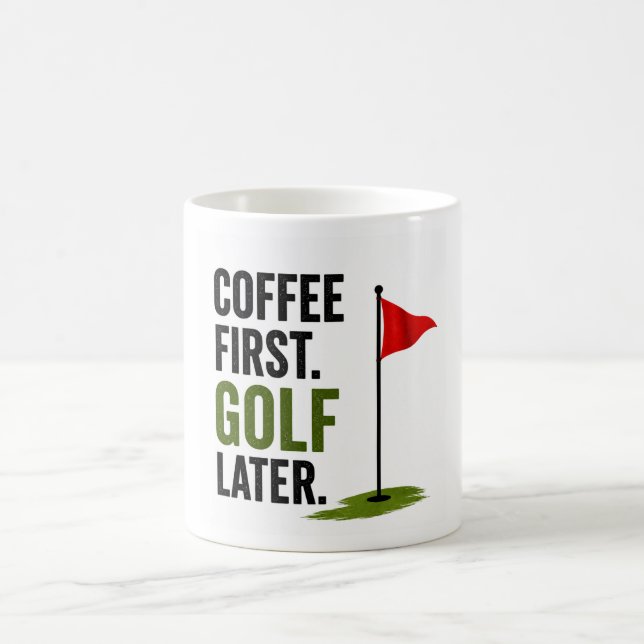 Taza De Café Golf Café primero golf después (Centro)