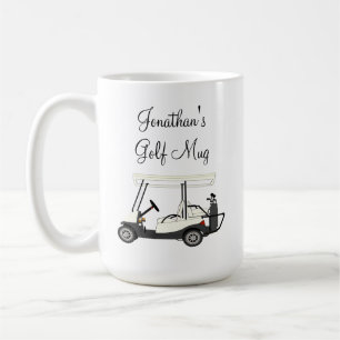Taza De Café Golf Carro de golf Café personalizado Tapa de cer