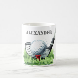 Taza De Café Golf clásico personalizado