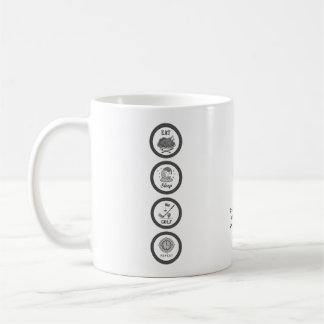 Taza De Café Golf Comer Dormir Repetir Golfista Personalizado