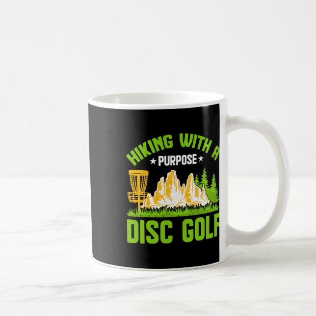 Taza De Café Golf con Disco con Propósito Senderismo  (Derecha)