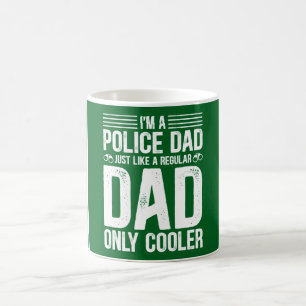 Taza De Café Golf Dad para el golfista de la policía del Día de