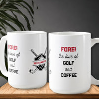 Golf divertida y café Audaz tipografía personaliza