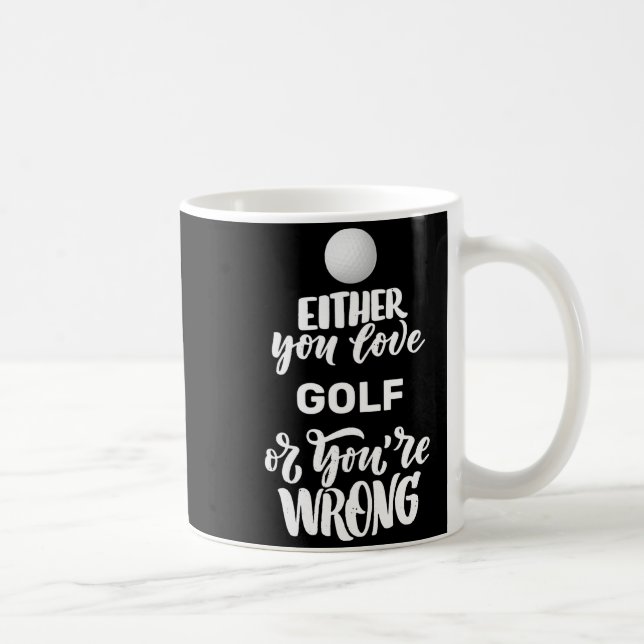 Taza De Café Golf Divertido Ama el Golf Golfista  (Derecha)