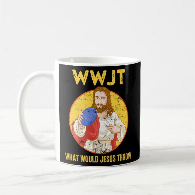 Taza De Café Golf en disco ¿Qué lanzaría Jesús al golf de Frisb (Izquierda)