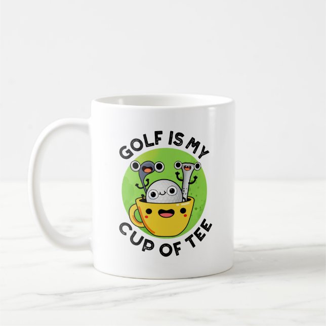 Taza De Café Golf Es Mi Tee Funny Golf Pun (Izquierda)